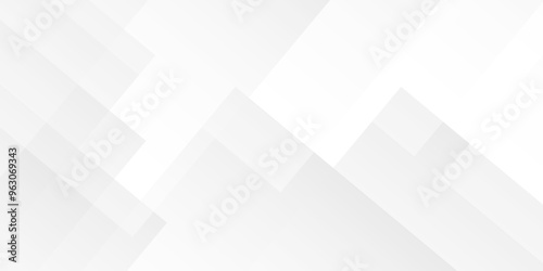 Vector paper wave technology smooth carve blank white gradient abstract diamond triangle line overlapping texture background. geometric white empty square creative diamond concept wall web design.