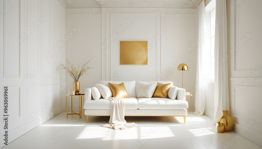 Photo interior modern design room 3d illustration Photo interior modern design room 3d illustration