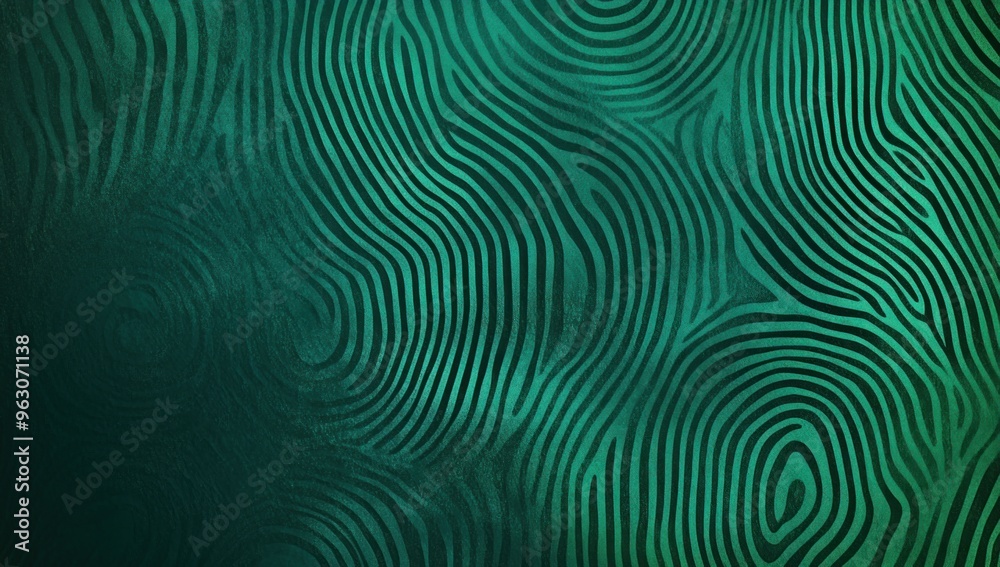 Abstract Green Swirls