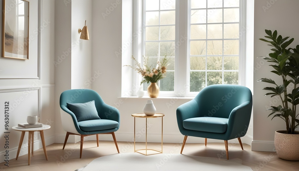 Photo interior modern design room 3d illustration Photo interior modern design room 3d illustration