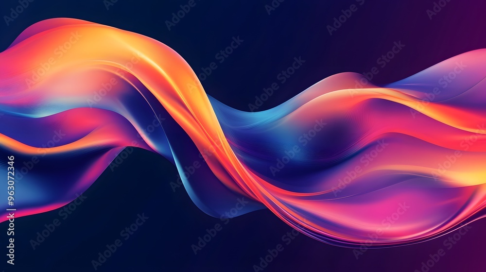 Abstract Colorful Wavy Background Design Abstract Colorful Wavy Background Design