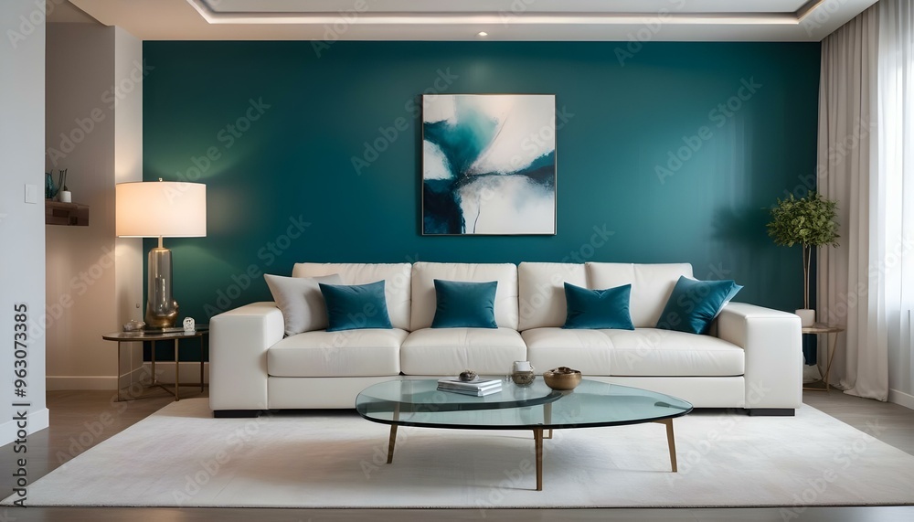 Photo interior modern design room 3d illustration Photo interior modern design room 3d illustration