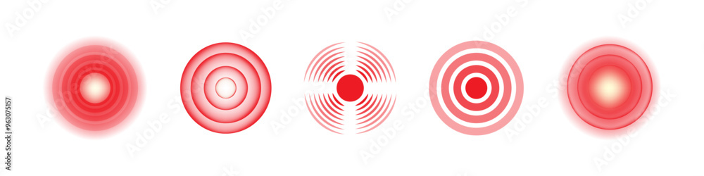 Body pain icon. 
Medical injury symbol