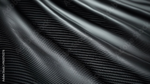 Carbon fiber, textured carbon fiber material in a dynamic pattern photo