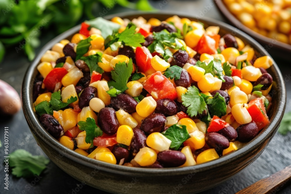 Corn Salad: Fresh and Delicious Mexican Dip with Corn, Beans, and Cilantro Corn Salad: Fresh and Delicious Mexican Dip with Corn, Beans, and Cilantro