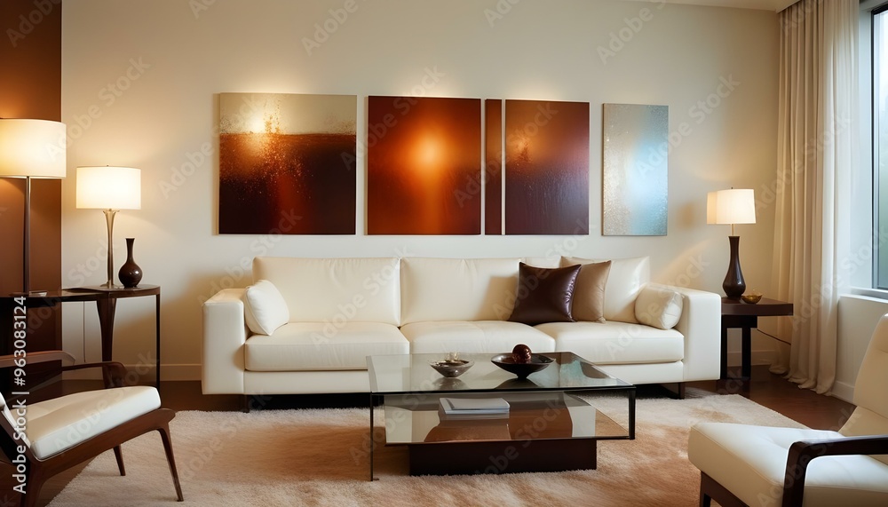 Photo interior modern design room 3d illustration Photo interior modern design room 3d illustration