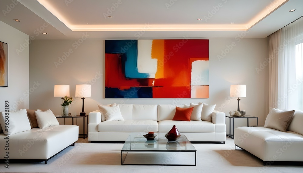 Photo interior modern design room 3d illustration Photo interior modern design room 3d illustration