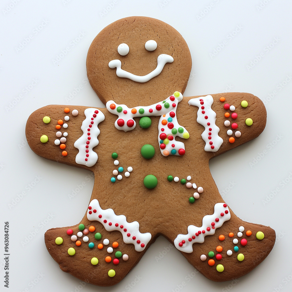 gingerbread man with christmas decoration idea for cooking (christmas cookies) gingerbread man with christmas decoration idea for cooking (christmas cookies)
