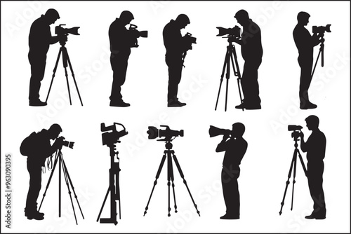 Camera man Cameraman silhouette Photographer,
Camera silhouette Vector art,
Film crew,
Camera operator,
Cameraman vector,
Photography silhouette,
Camera person,
Vector cameraman,
Film industry,
Cam