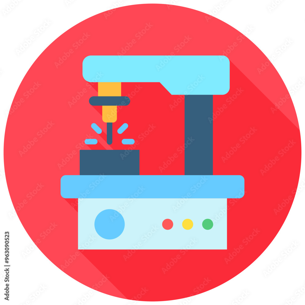 Milling Machine rounded multi color icon. related to heavy machinery, industry, construction theme. best for UI, UX, app and web development. Milling Machine rounded multi color icon. related to heavy machinery, industry, construction theme. best for UI, UX, app and web development.
