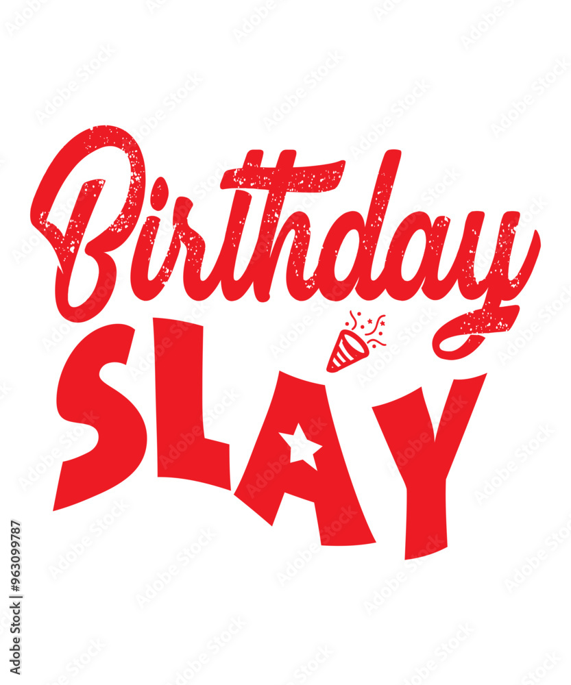 Fototapeta premium Birthday SVG, Birthday Svg Bundle, Birthday Princess Svg, Birthday Queen Svg, Birthday Squad Svg, Shirt, Birthday King, Drip Cut File Silhouette Cricut,birthday party svg, birthday clipart,Birthday