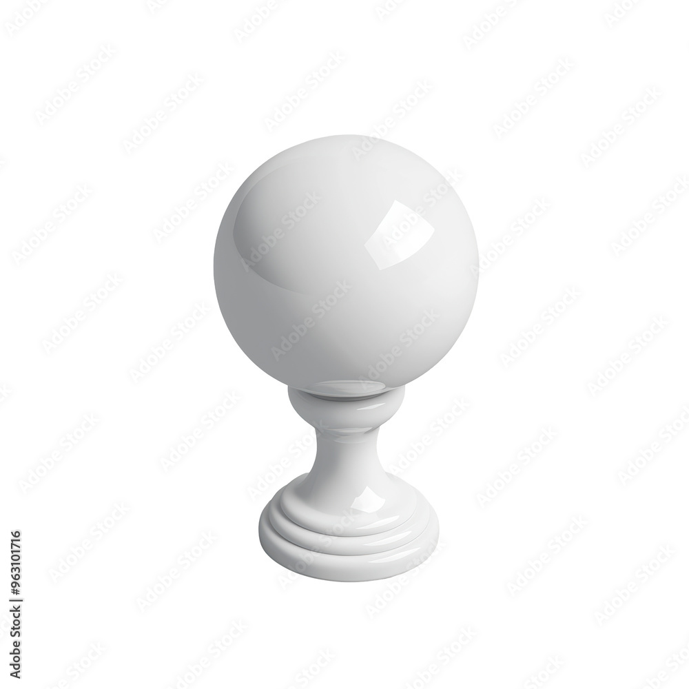 Minimalist Decorative Sphere on Pedestal Minimalist Decorative Sphere on Pedestal