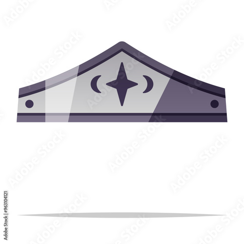 Superhero crown headband vector isolated illustration