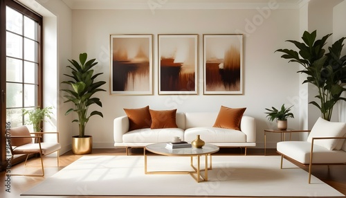 Photo interior modern design room 3d illustration