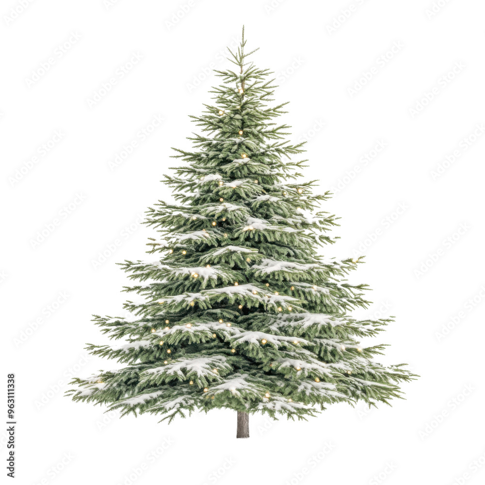 A beautifully decorated Christmas tree featuring snow-covered branches and sparkling lights, perfect for festive celebrations. A beautifully decorated Christmas tree featuring snow-covered branches and sparkling lights, perfect for festive celebrations.
