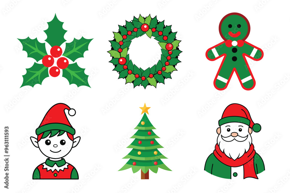 set of christmas tree set of christmas tree