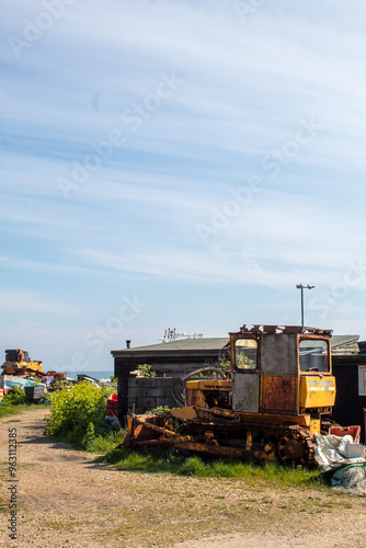 Abandoned Digger on the coast