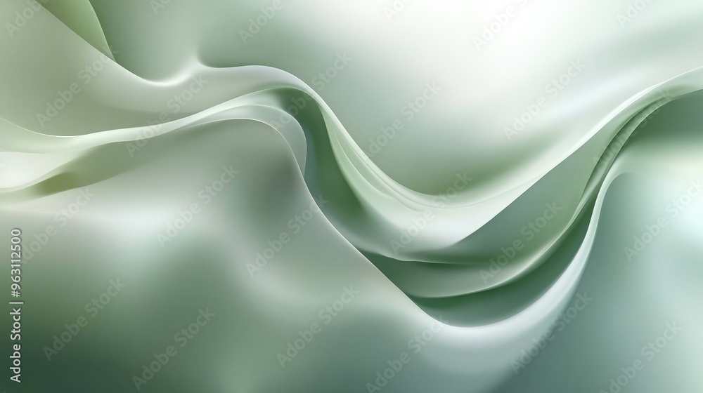 Shiny soft green abstract vector background with flowing curves and smooth gradients, creating a serene, calming atmosphere Shiny soft green abstract vector background with flowing curves and smooth gradients, creating a serene, calming atmosphere