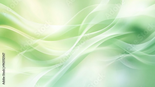 Shiny soft green abstract vector background with smooth transitions and elegant lighting effects for a sleek and calming look