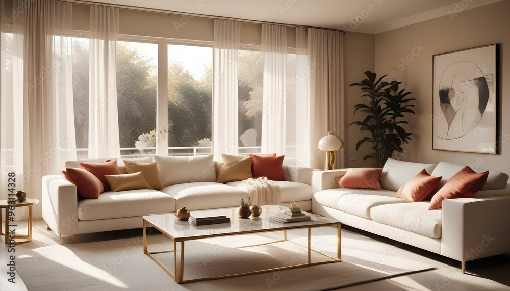 Photo interior modern design room 3d illustration Photo interior modern design room 3d illustration