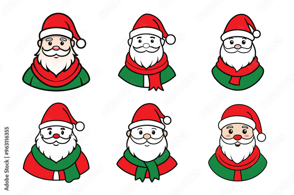 set of christmas Santa had set of christmas Santa had