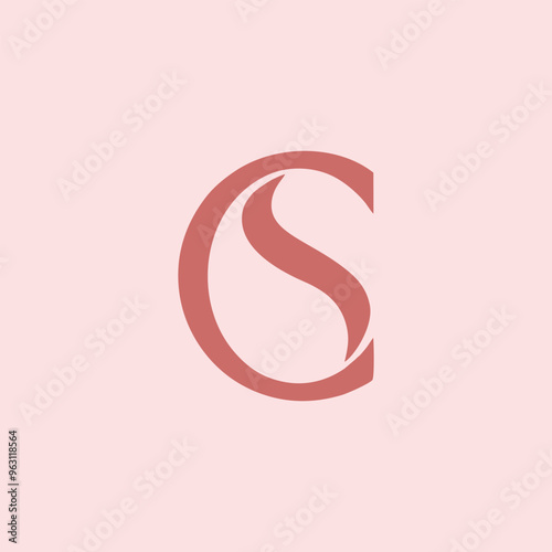 Modern CS monogram logo design for professional branding.