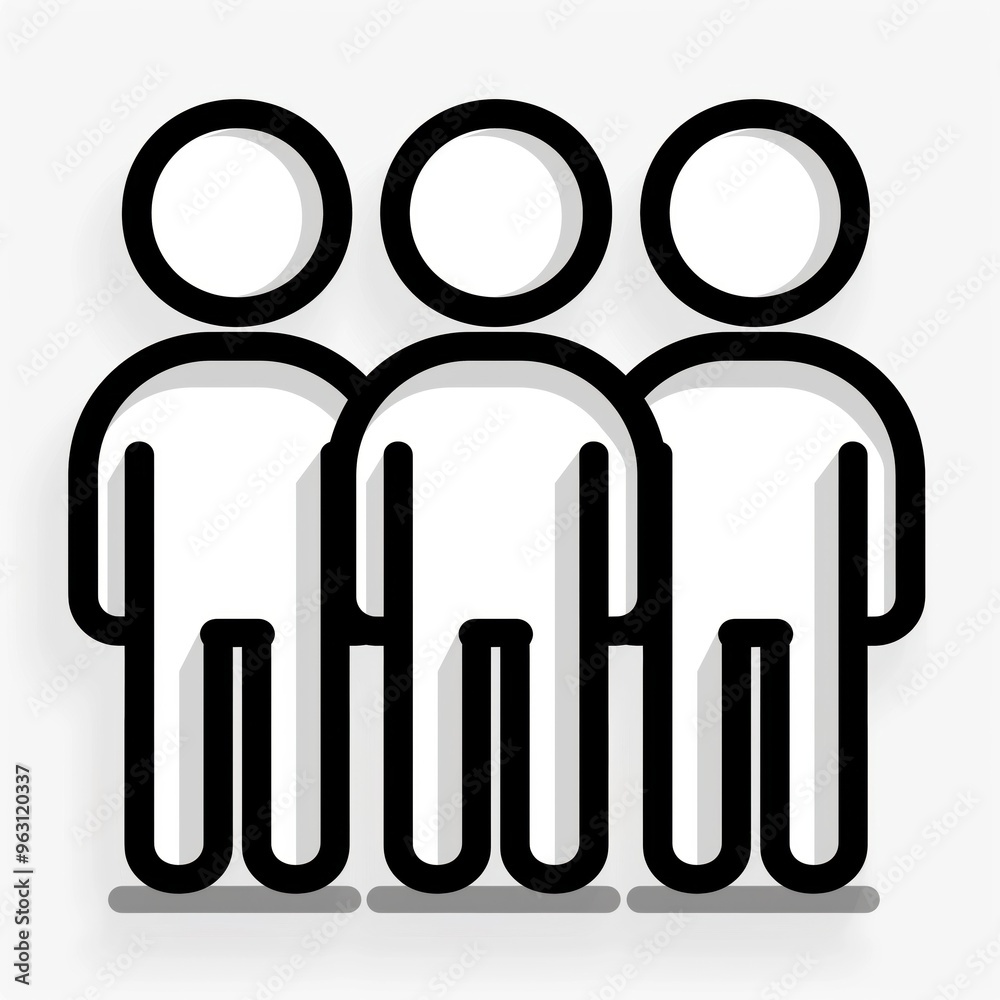 Group of People Icon A Simple and Clear Design for Various Social Concepts and Ideas Group of People Icon A Simple and Clear Design for Various Social Concepts and Ideas