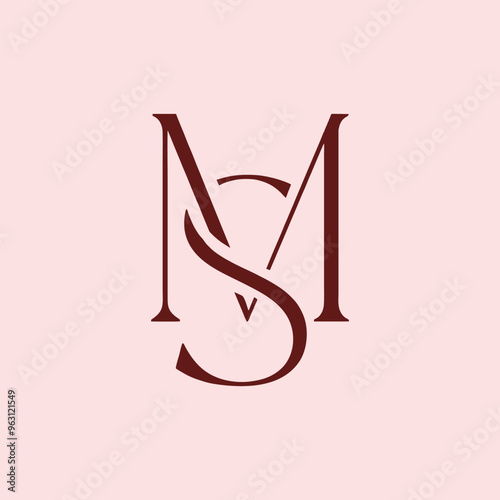 MS modern monogram logo design with an elegant, professional touch, ideal for corporate branding.