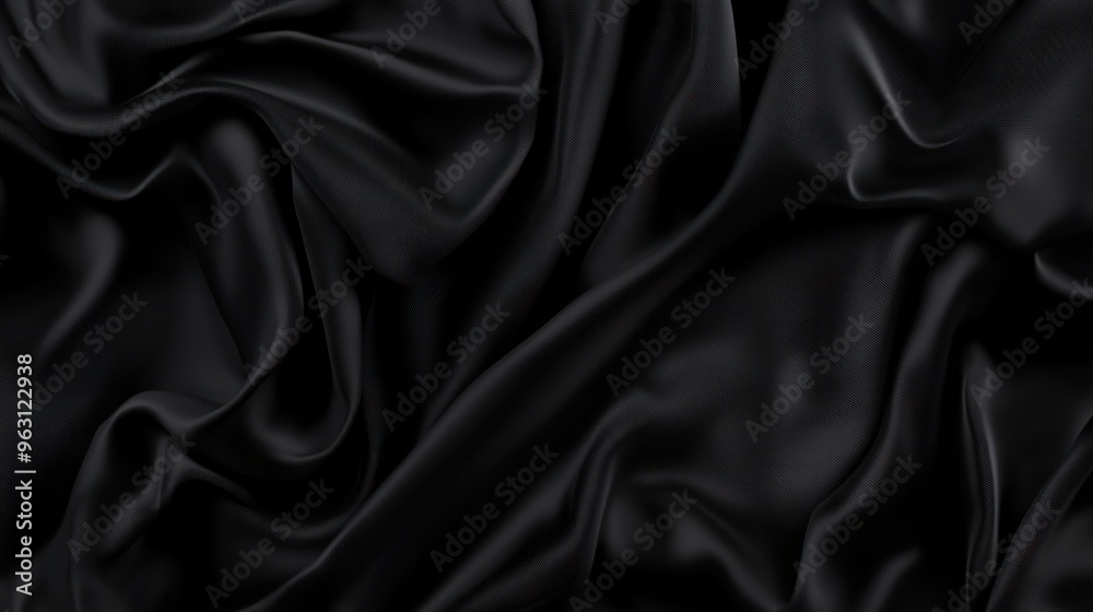 Black Satin Fabric Texture Black Satin Fabric Texture