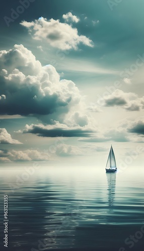 sailboat in the sea