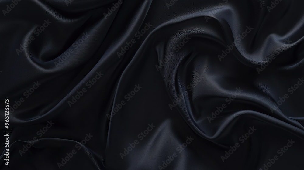 Fototapeta premium Abstract Black Silk Texture Background