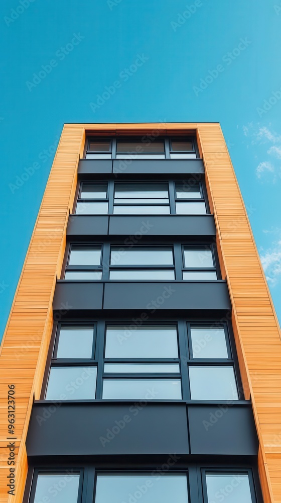 Modern sustainable architecture in urban setting Modern sustainable architecture in urban setting