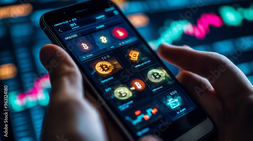 Wallpaper Mural hands using smart phone, Social media concept Torontodigital.ca