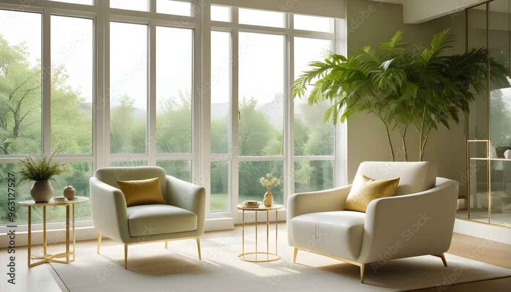 Photo interior modern design room 3d illustration Photo interior modern design room 3d illustration