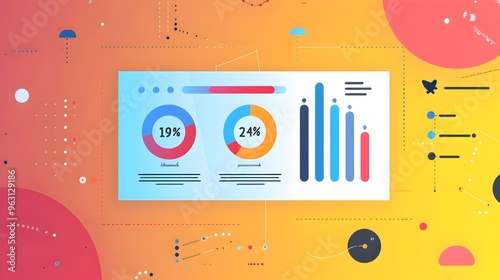 Dynamic Data Visualization and Business Analytics Dashboard Concept