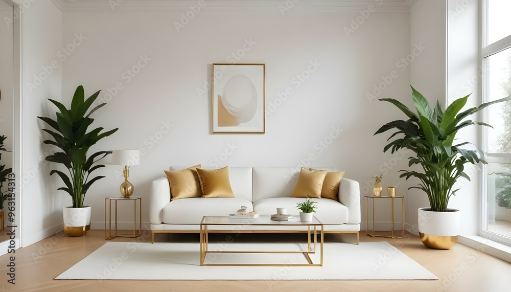 Photo interior modern design room 3d illustration Photo interior modern design room 3d illustration