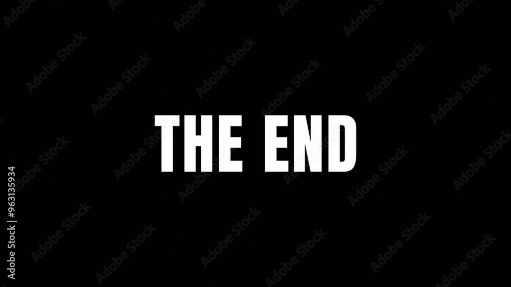The End Futuristic Tech Animation The End Futuristic Tech Animation