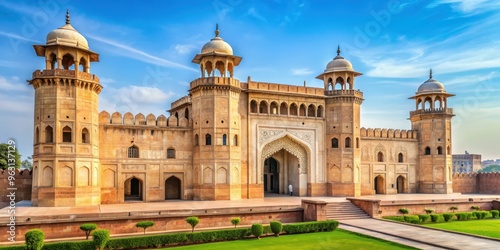 Lahore Fort, a grand Mughal architectural marvel with intricate designs and patterns, Lahore, Pakistan, Fort photo