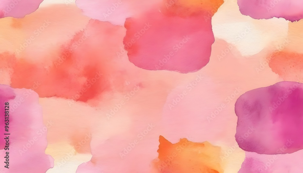 Seamless Purple pink peach coral orange yellow beige white abstract watercolor background Seamless Purple pink peach coral orange yellow beige white abstract watercolor background