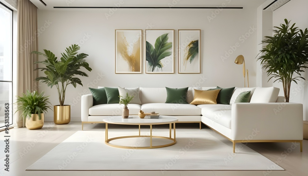 Photo interior modern design room 3d illustration Photo interior modern design room 3d illustration