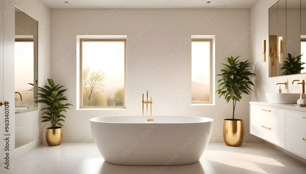 Photo interior modern design room 3d illustration Photo interior modern design room 3d illustration