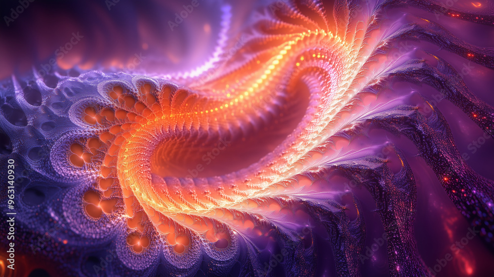 Fractal Spiral background Fractal Spiral background