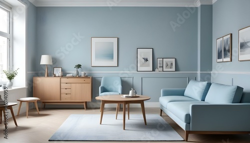 Photo interior modern design room 3d illustration