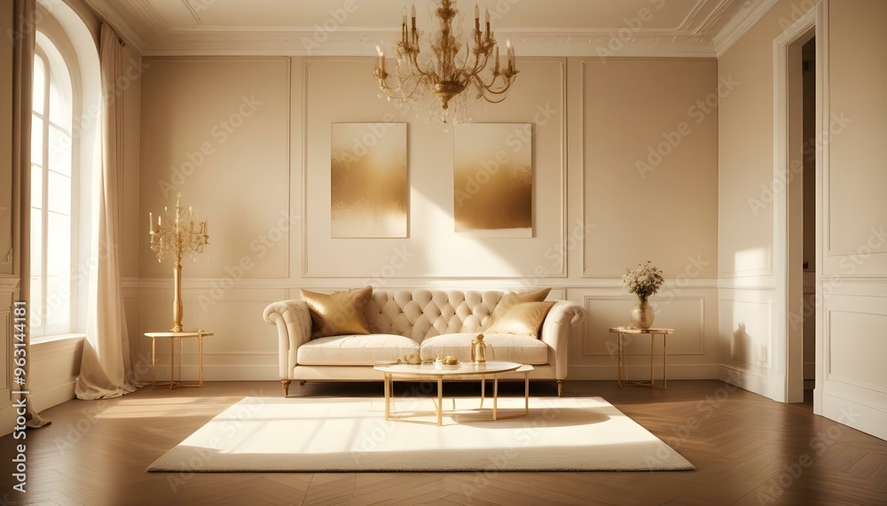 Photo interior modern design room 3d illustration Photo interior modern design room 3d illustration