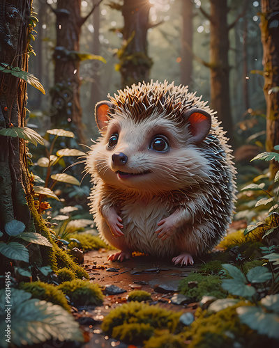 Cartoon Hedgehog  photo