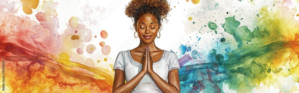 Embrace Mindfulness: A Vibrant Expression of Inner Peace and Tranquility Embrace Mindfulness: A Vibrant Expression of Inner Peace and Tranquility