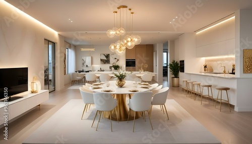Photo interior modern design room 3d illustration