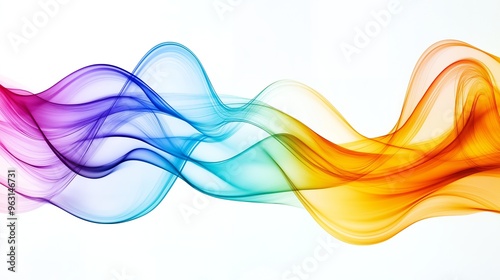 Abstract colorful wave background.