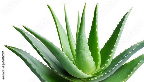 Clipping Path for Aloe Vera Plants - Aloe vera cut out with full depth of field.