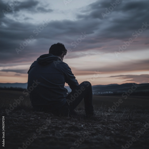 depression keeping you stuck in place (man)